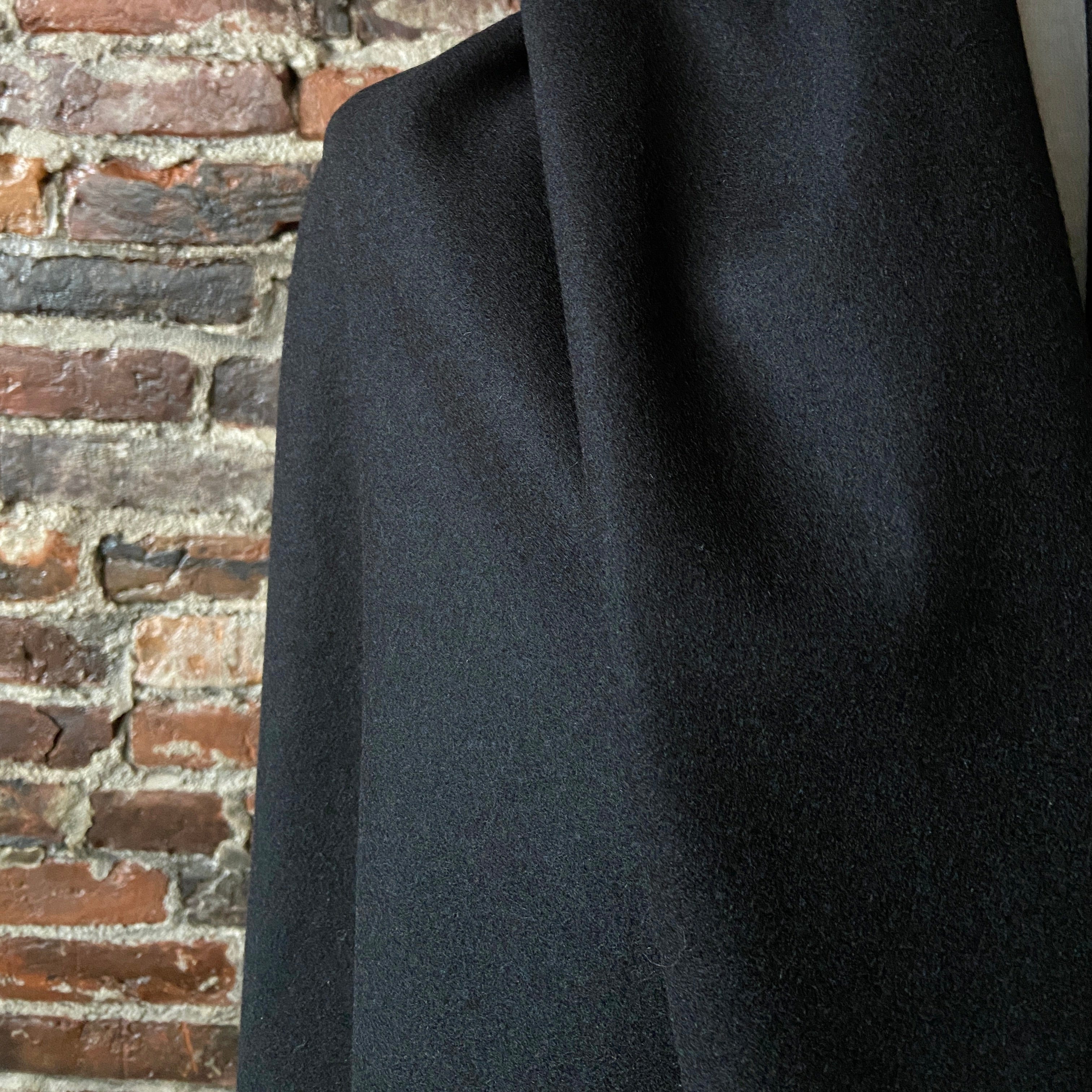 Black Wool Coating - 85% Wool – Fiddlehead Artisan Supply