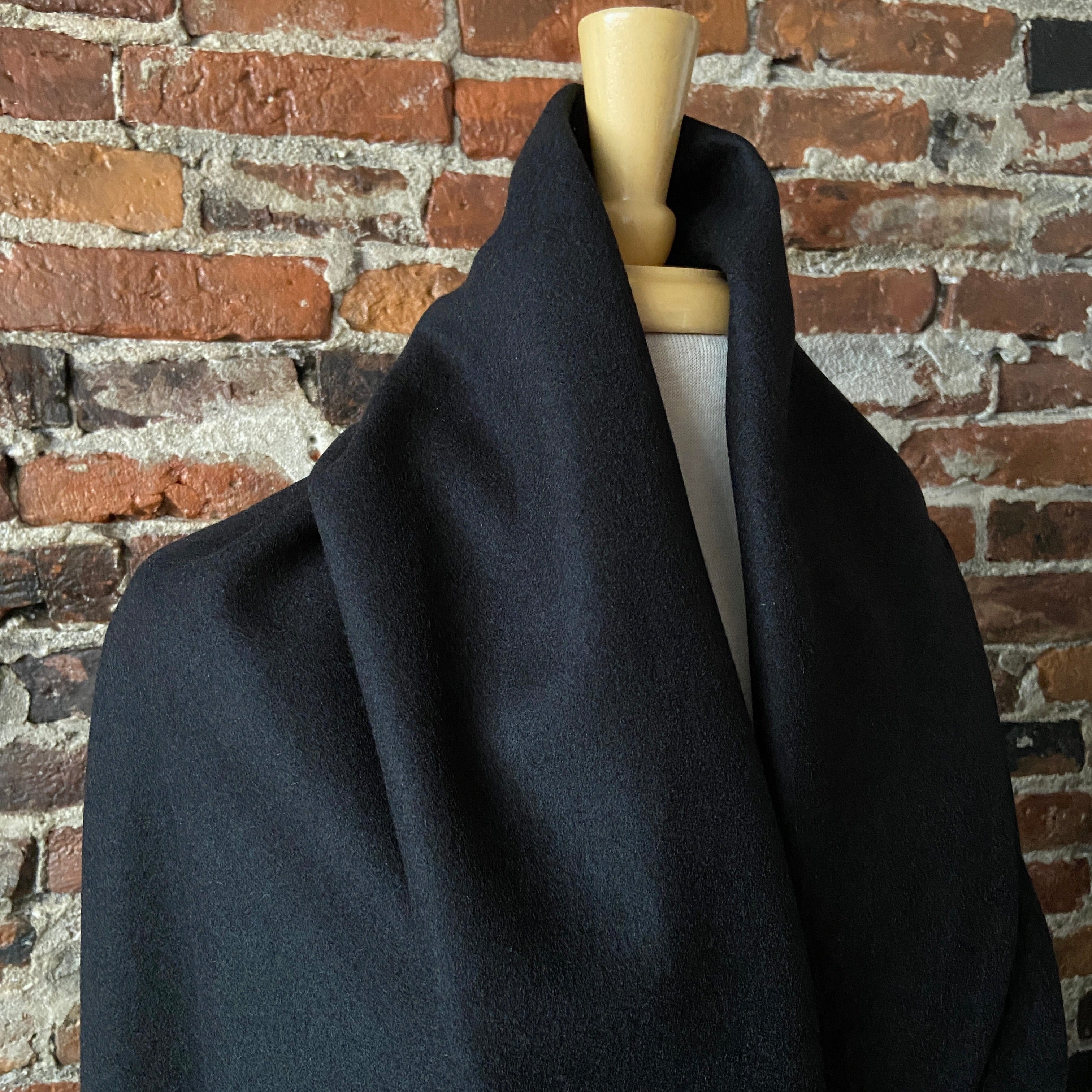 Black Wool Coating - 85% Wool – Fiddlehead Artisan Supply