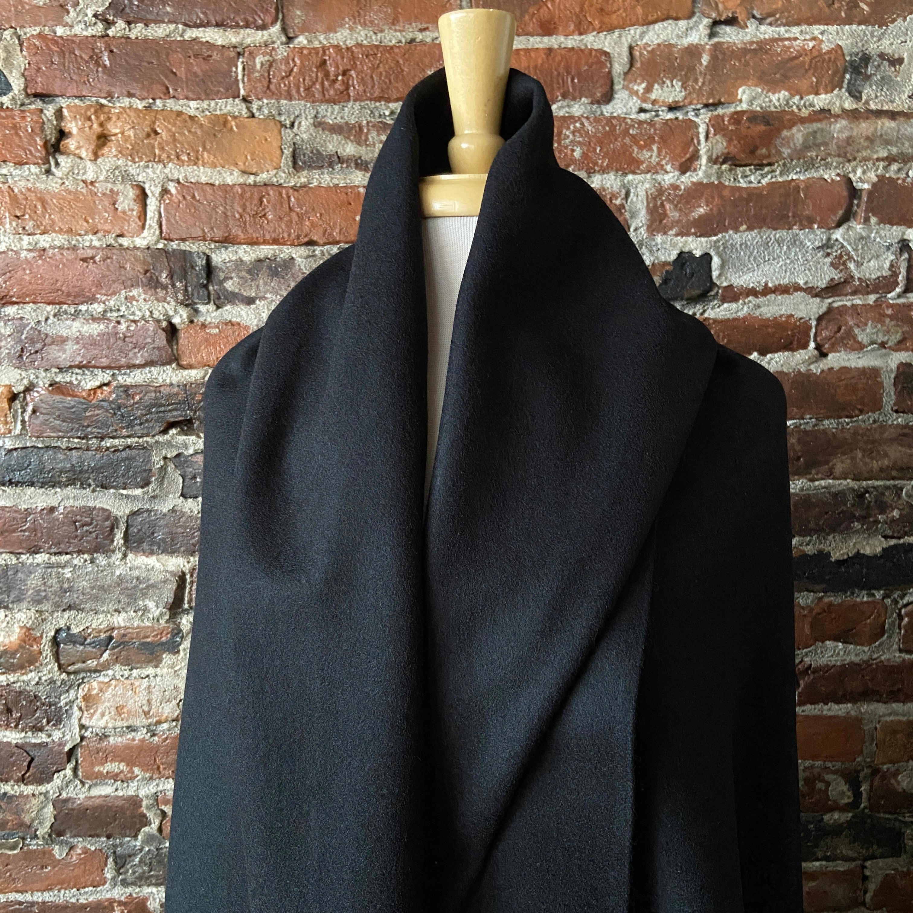 Black Wool Coating - 85% Wool – Fiddlehead Artisan Supply