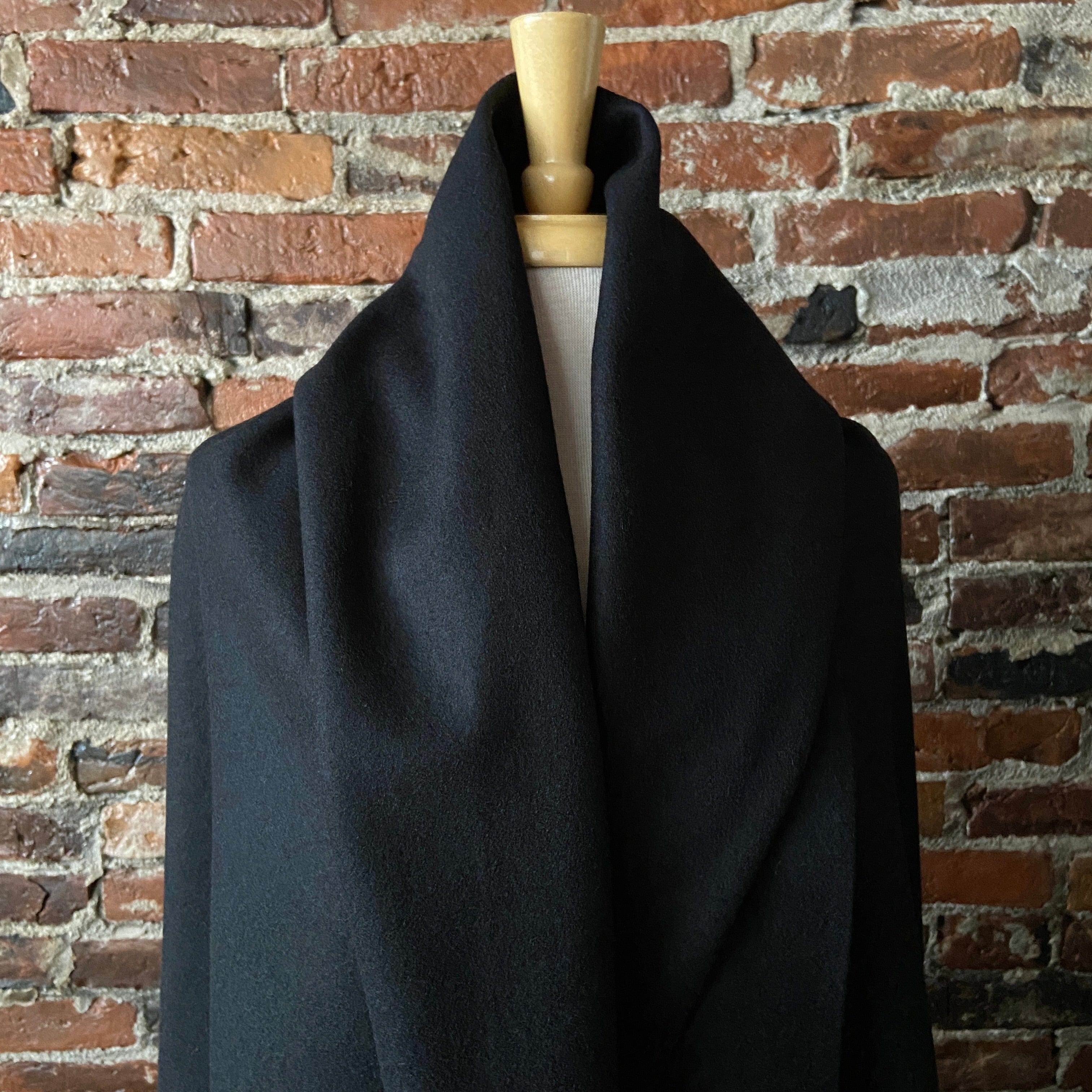 Black Wool Coating - 85% Wool – Fiddlehead Artisan Supply