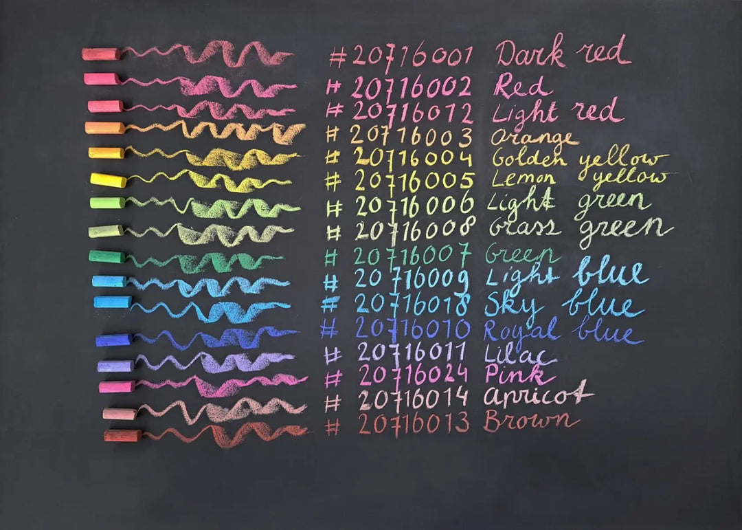 Default Blackboard Chalk in 16 colors from Art Makes Sense