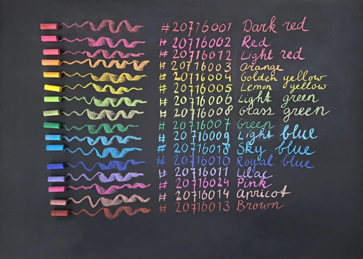 Default Blackboard Chalk in 16 colors from Art Makes Sense