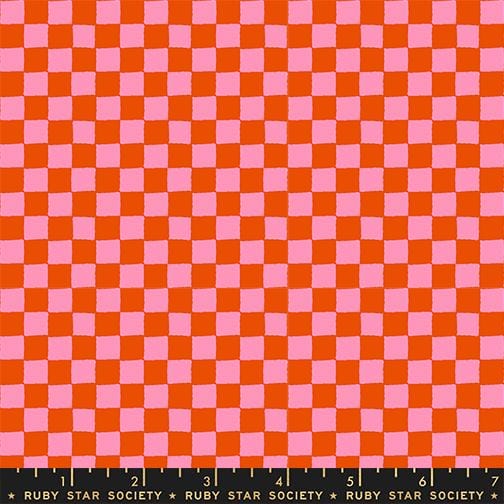 Default Block Print in Warm Red - 1 800 Calico - Ruby Star Society