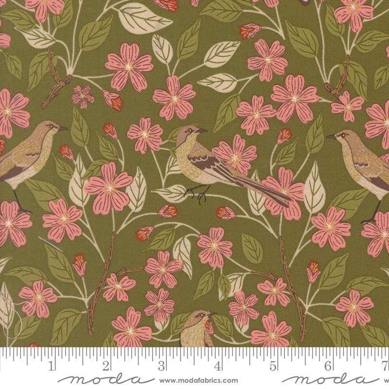 Default Blossoms Birds in Grass MET - Ladybug Whimsy - Gingiber