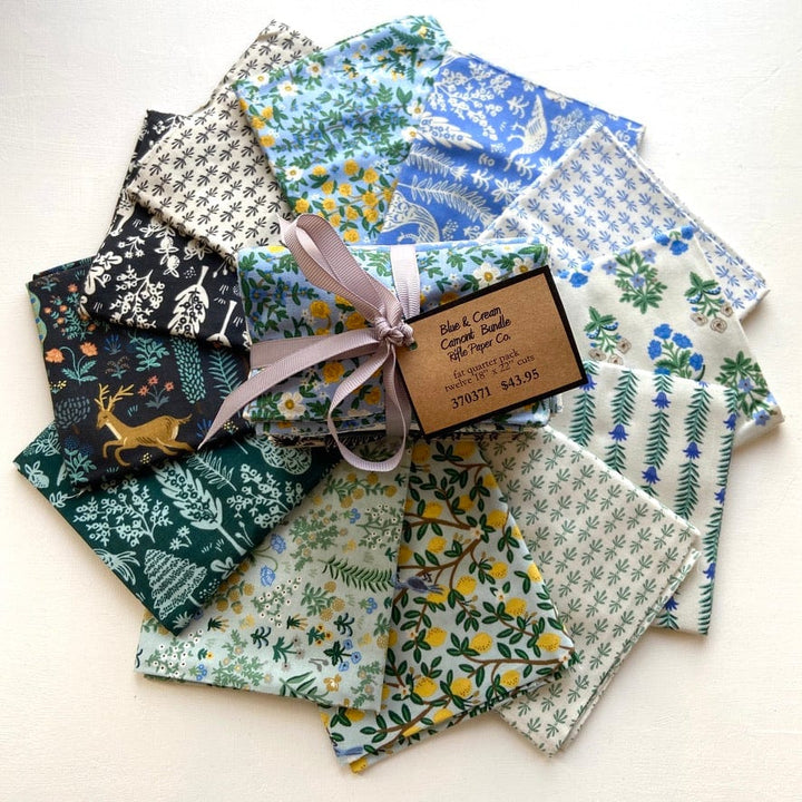 Default Blue & Cream Camont Bundle - 12 FQ - Rifle Paper Co.