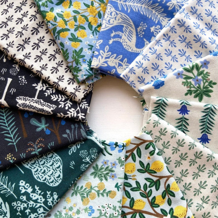 Default Blue & Cream Camont Bundle - 12 FQ - Rifle Paper Co.