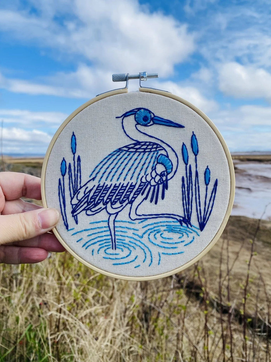 Default Blue Heron - Hook Line & Tinker Embroidery Kit