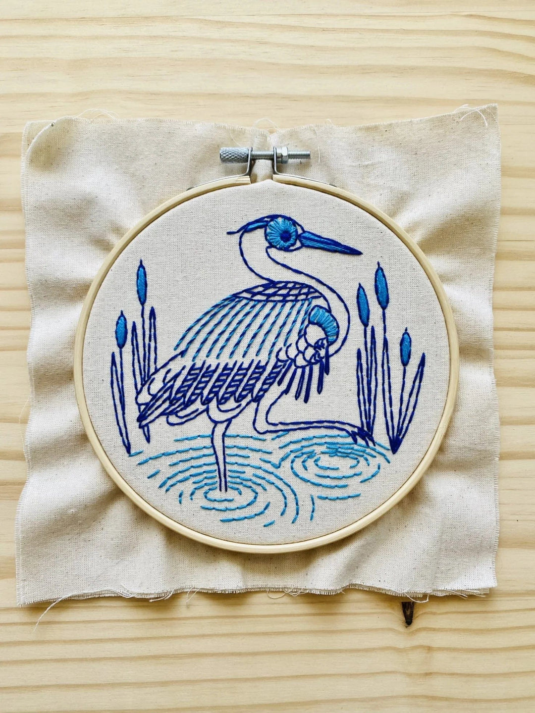 Default Blue Heron - Hook Line & Tinker Embroidery Kit