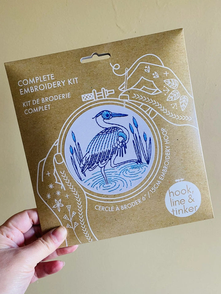 Default Blue Heron - Hook Line & Tinker Embroidery Kit