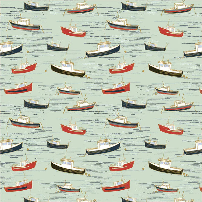 Default Bonnie Boats in Mist - Rocky Coast - Cassandra Zaniboni