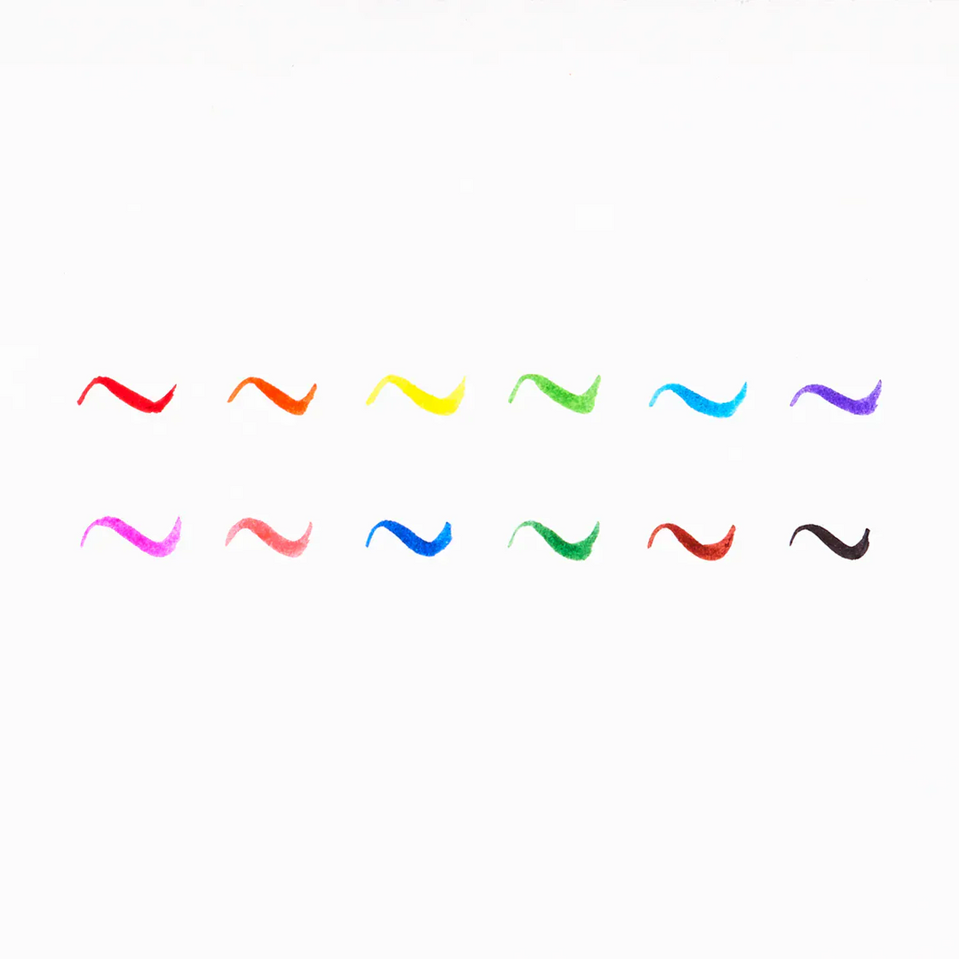 Default Brilliant Brush Marker - Set of 12 Markers - by Ooly