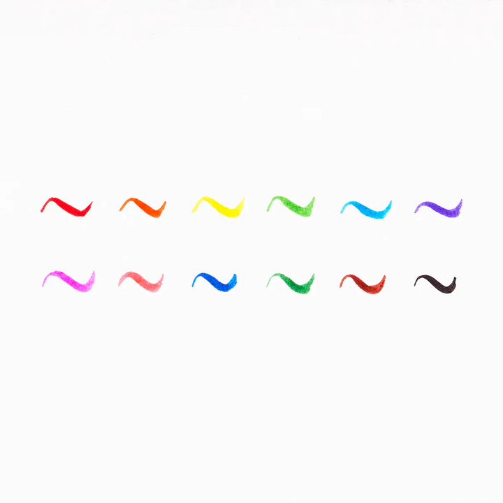 Default Brilliant Brush Marker - Set of 12 Markers - by Ooly