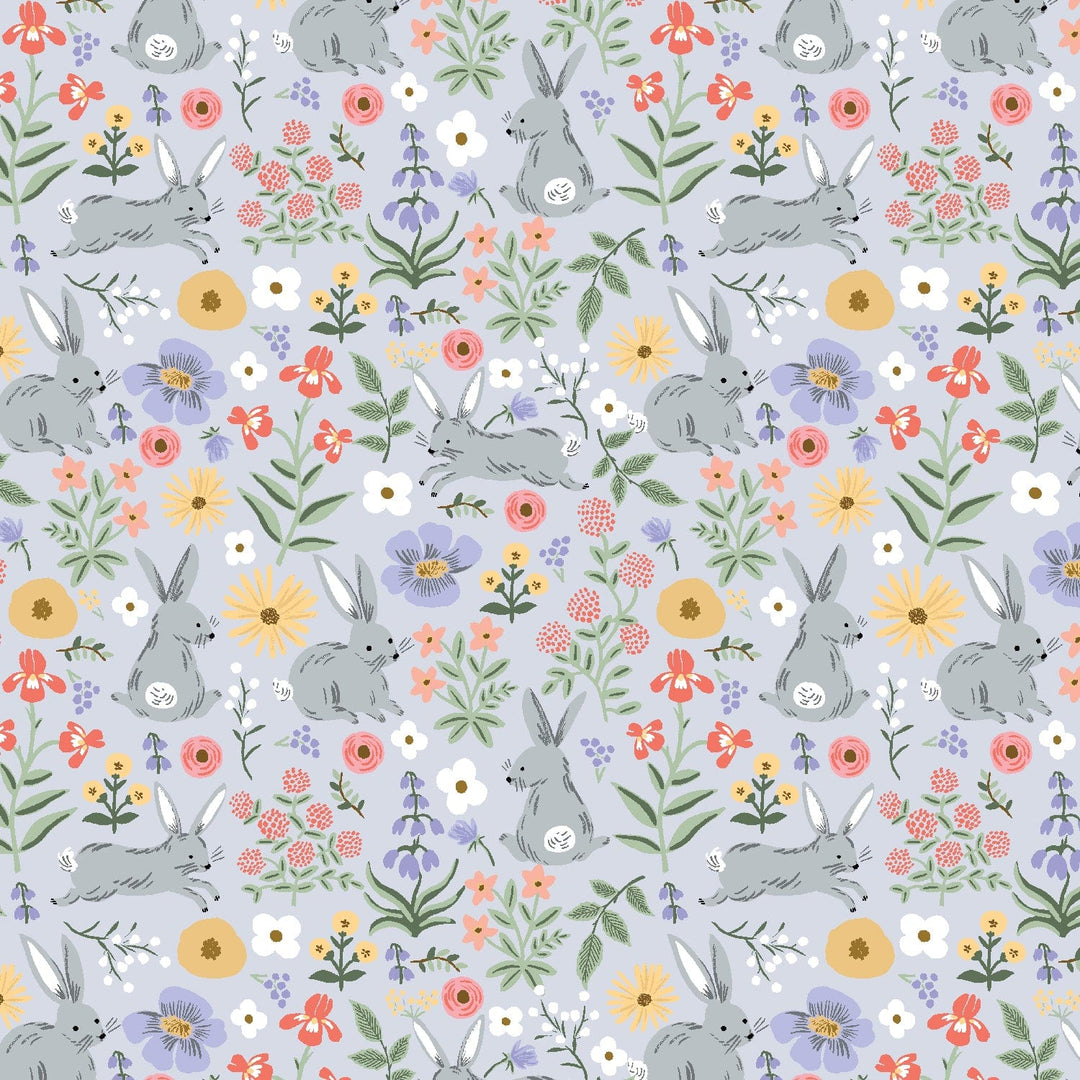 Default Bunny Floral in Blue - Easter - Rifle Paper Co.