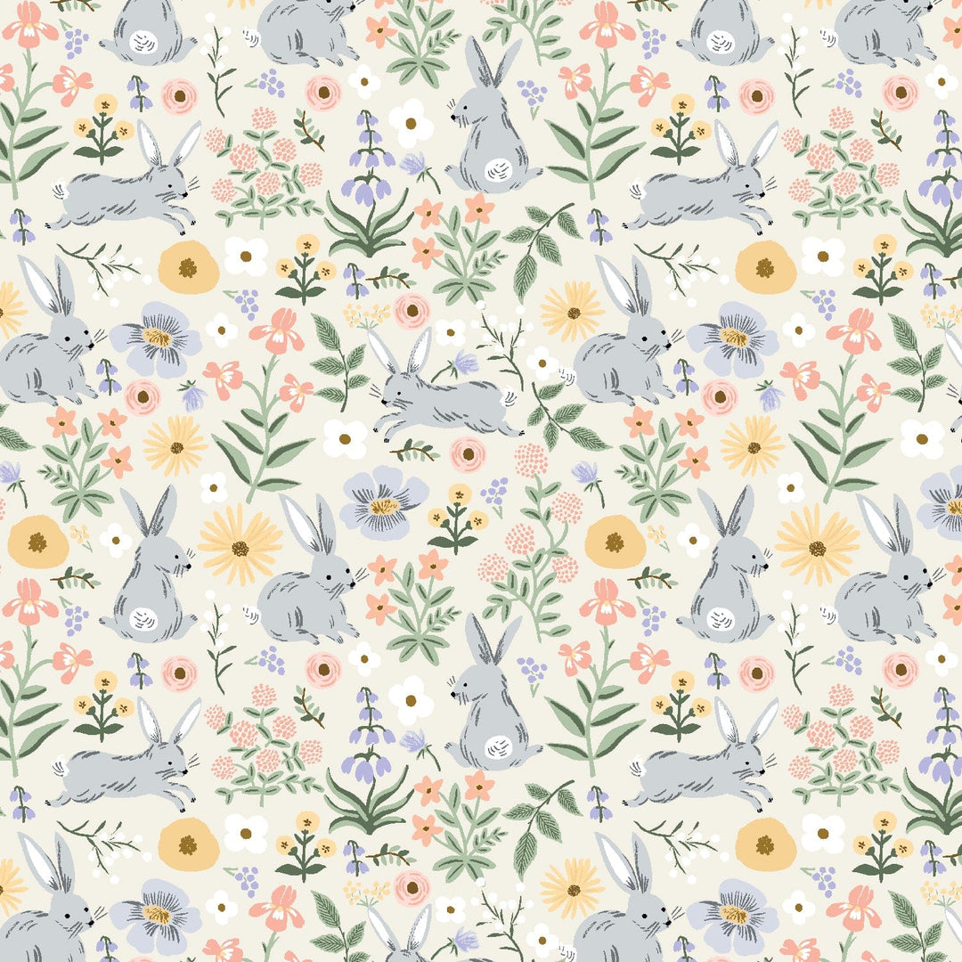 Default Bunny Floral in Cream - Easter - Rifle Paper Co.