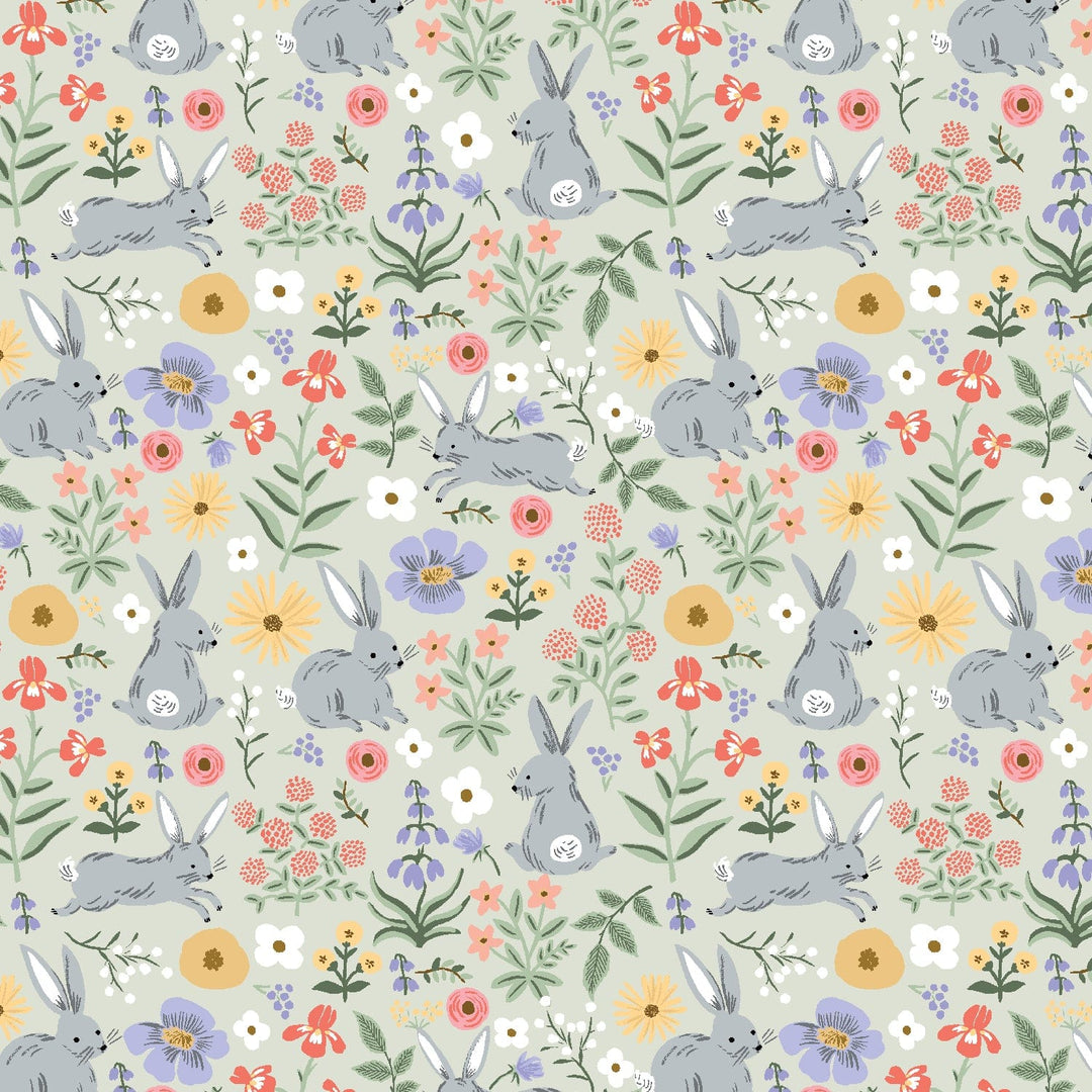 Default Bunny Floral in Green - Easter - Rifle Paper Co.