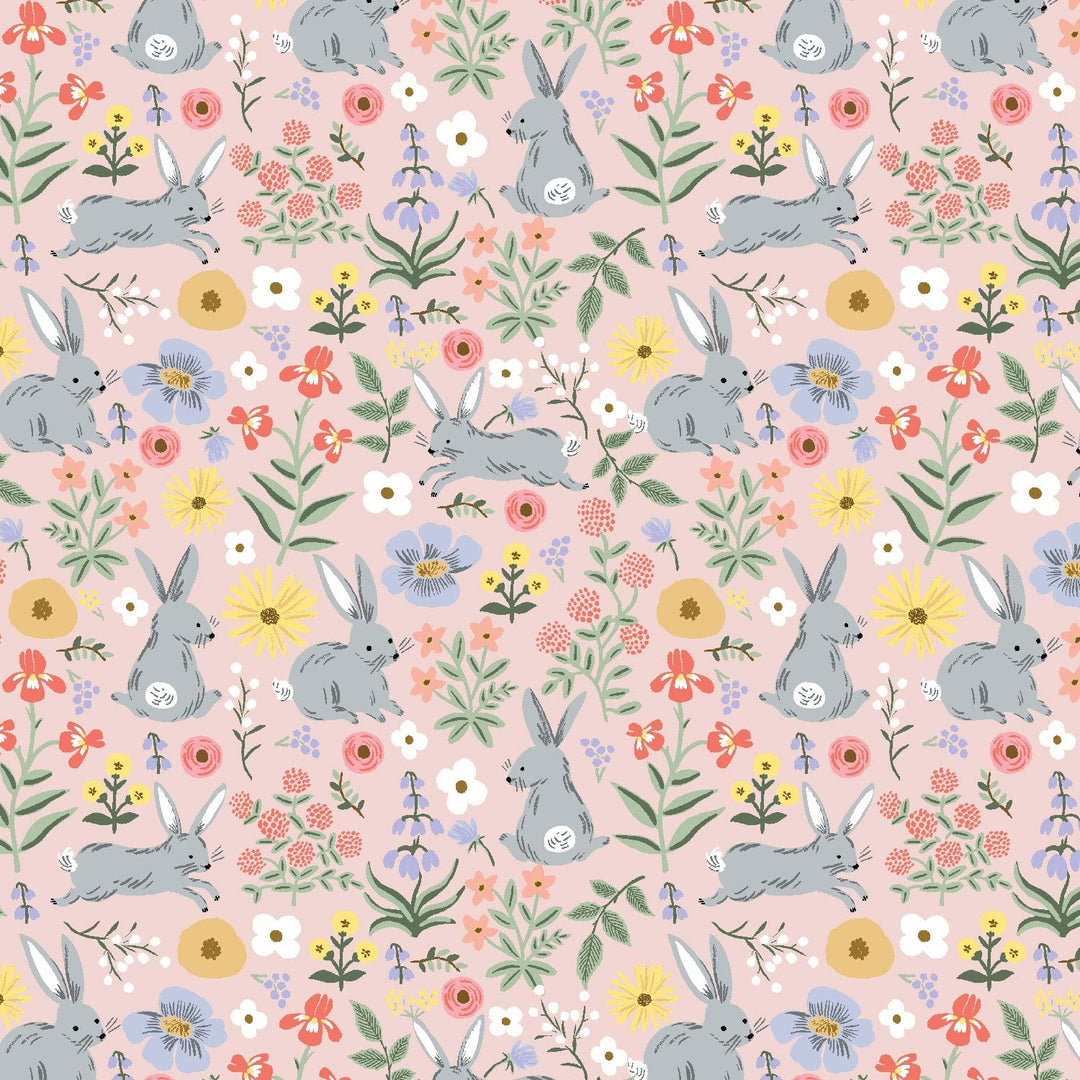 Default Bunny Floral in Pink - Easter - Rifle Paper Co.