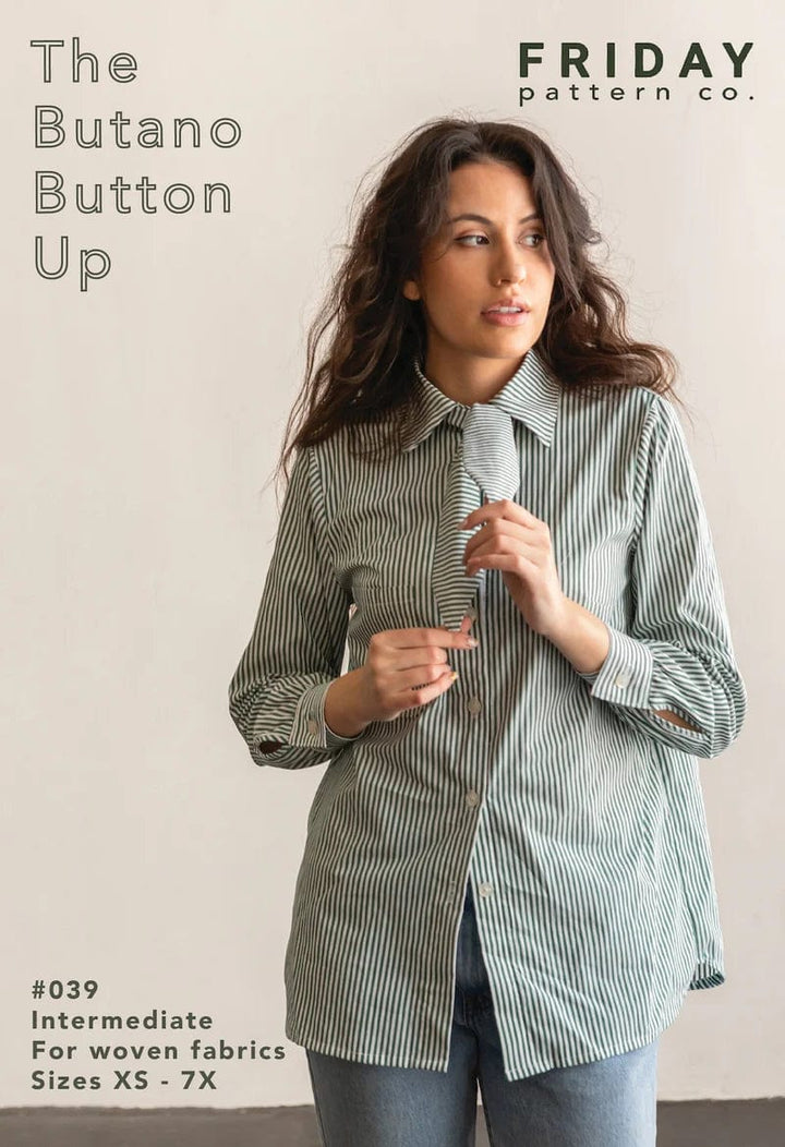 Default Butano Button Up Shirt - Friday Pattern Co. Pattern - Sizes XS-7X