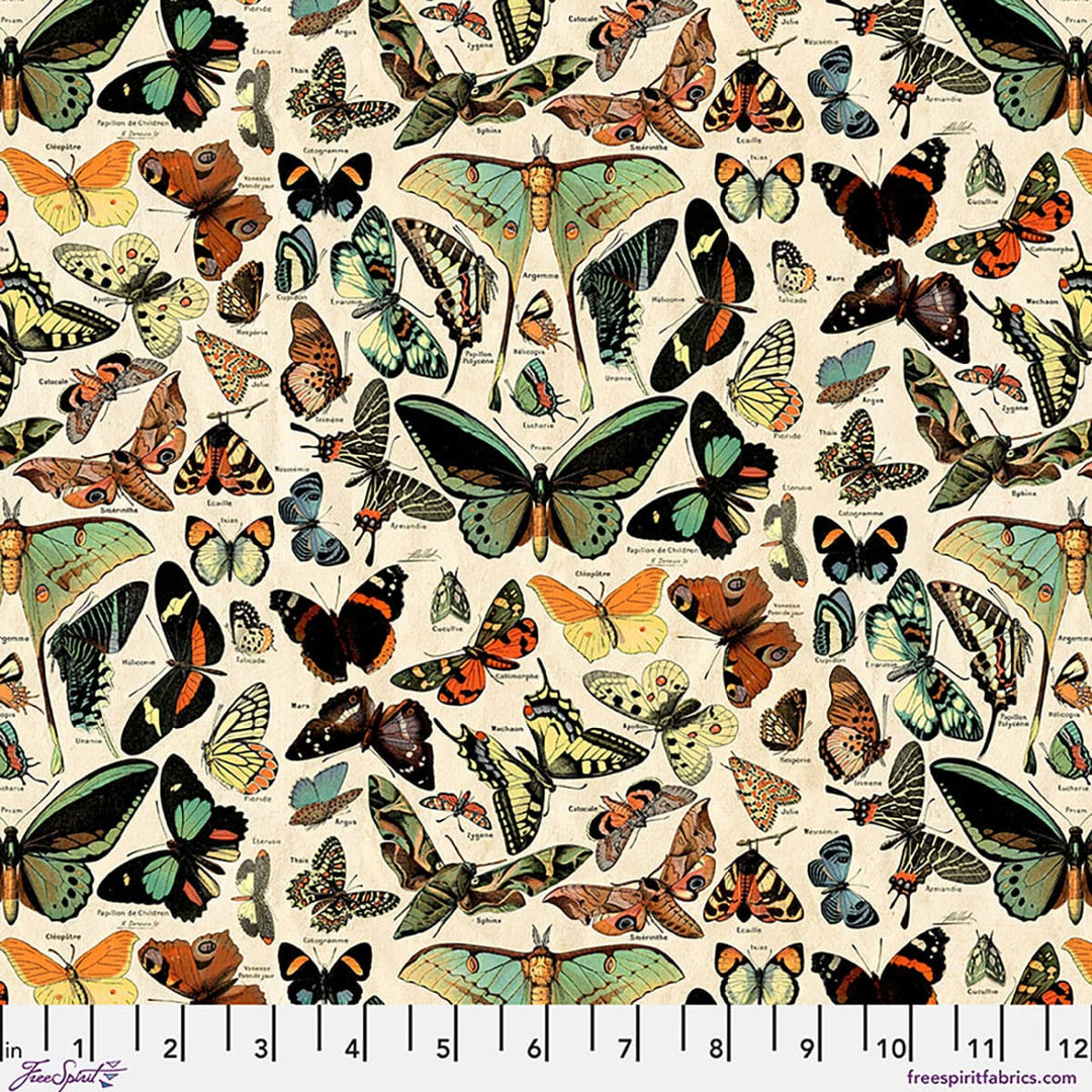 Default Butterflies in Teal CANVAS - Tim Holtz