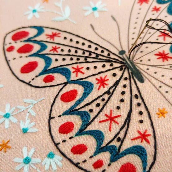 Butterfly Embroidery Kit - Cozyblue Handmade