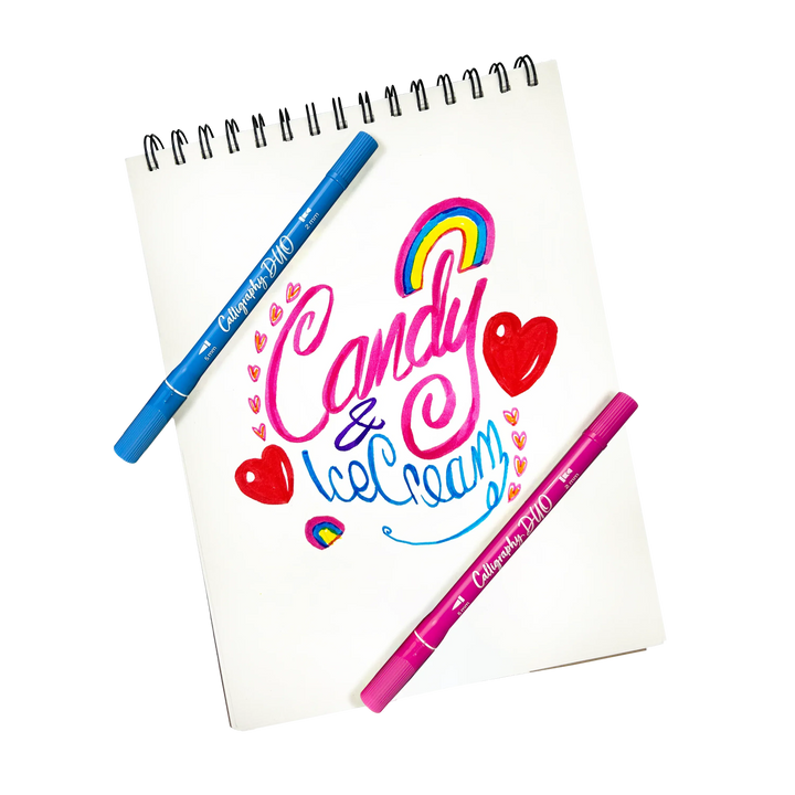 Default Calligraphy Duo Double-Ended Markers - 12 pack - by Ooly