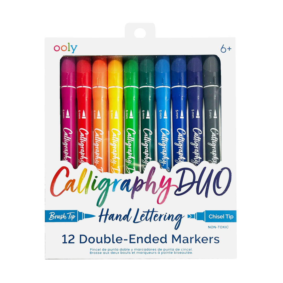 Default Calligraphy Duo Double-Ended Markers - 12 pack - by Ooly