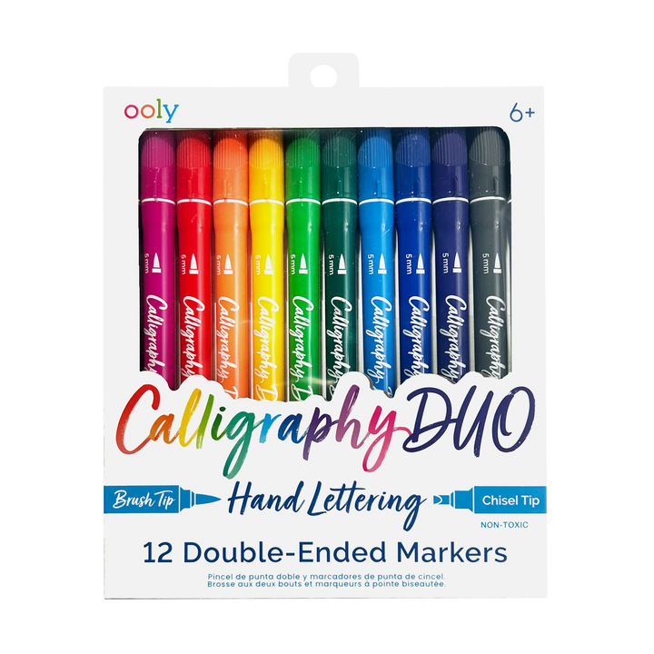 Default Calligraphy Duo Double-Ended Markers - 12 pack - by Ooly