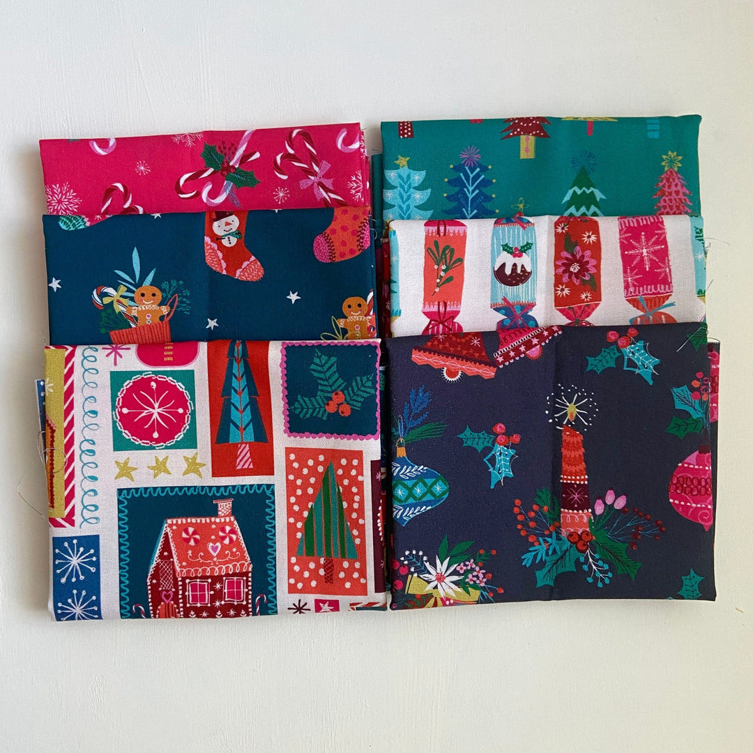 Default Candy Cane Christmas Bundle - 6 FQs - Helen Black