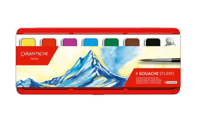 Default Caran d'ache Gouache Tablets - 8 colors