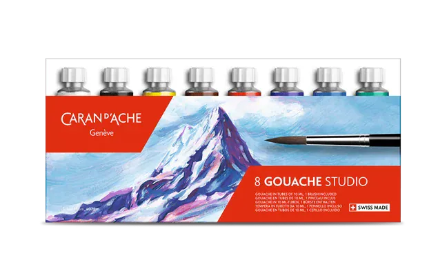 Default Caran d'ache Gouache Tubes - 8 colors