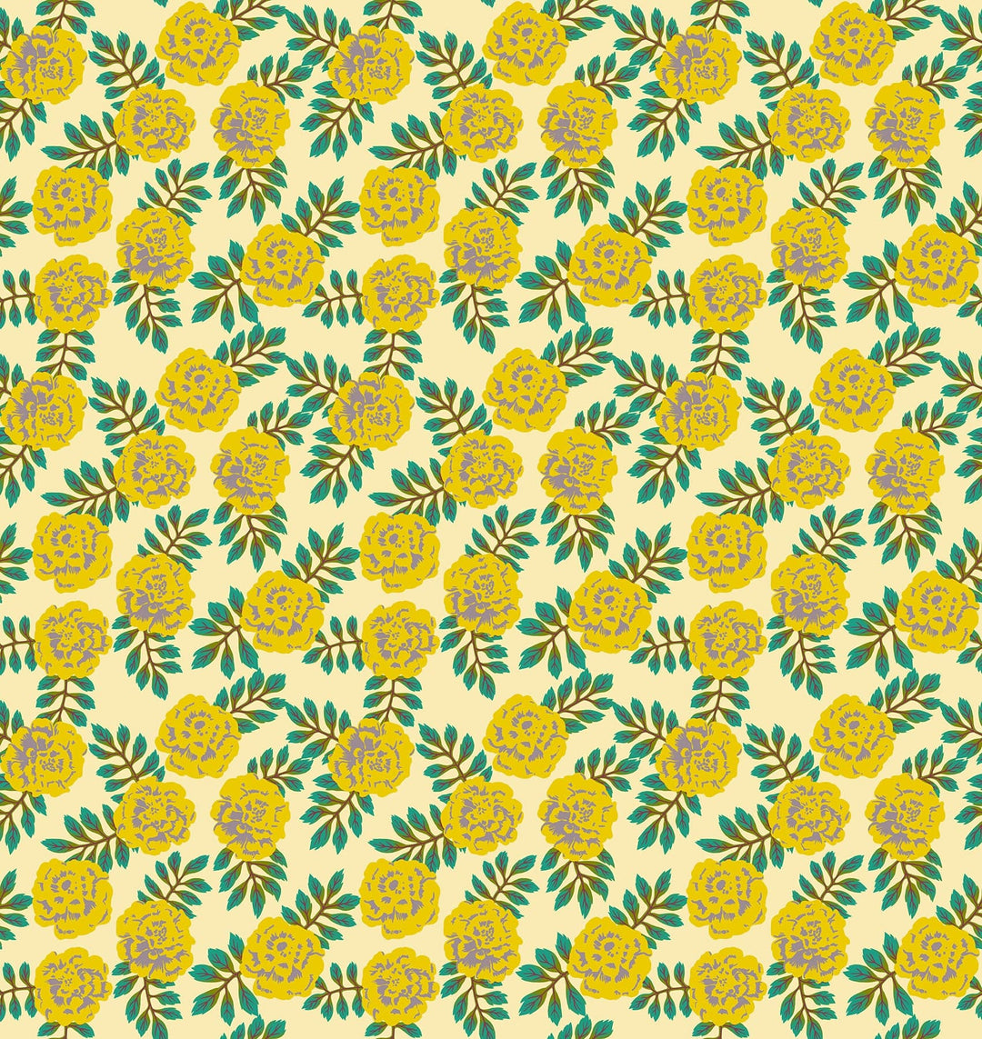 Default Carnation in Golden - Yesterday - Anna Maria Textiles