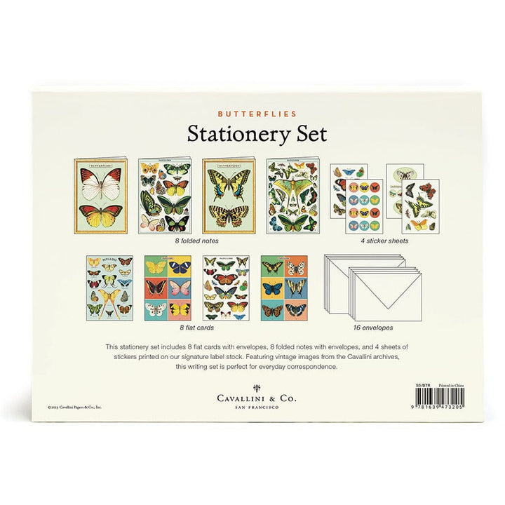 Default Cavallini & Co Stationery Set - Butterfly