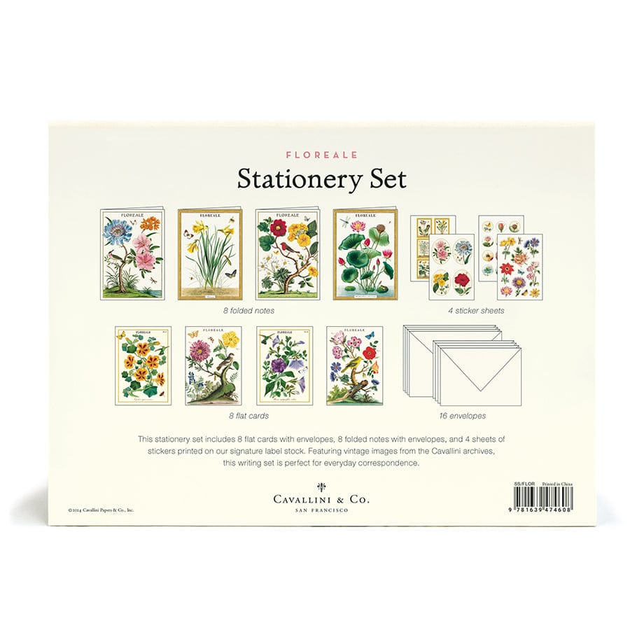 Default Cavallini & Co Stationery Set - Floreale