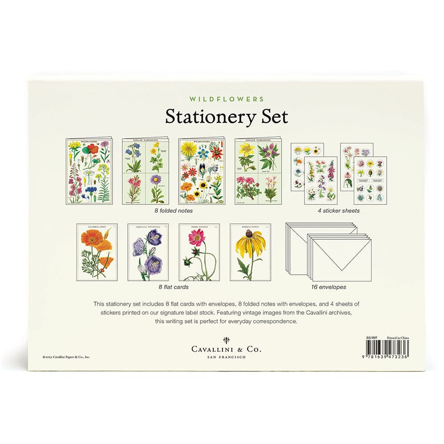 Default Cavallini & Co Stationery Set - Wildflowers