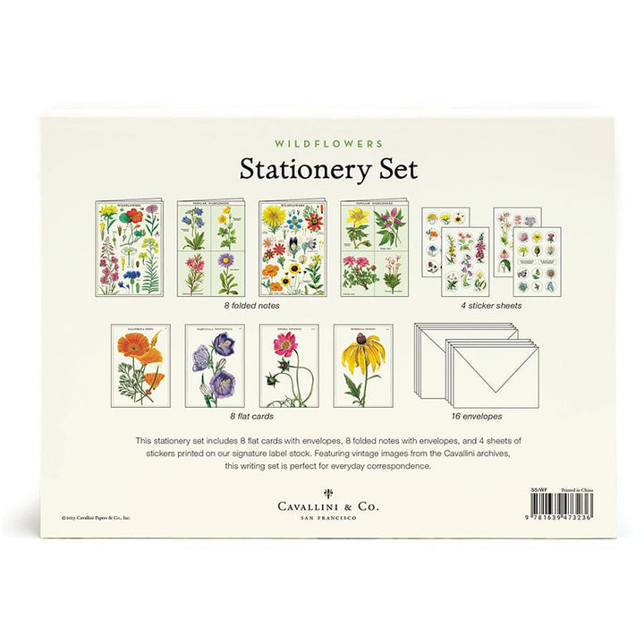 Default Cavallini & Co Stationery Set - Wildflowers