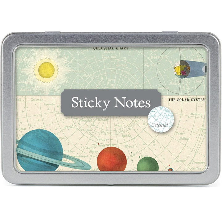 Default Cavallini & Co Sticky Notes in a Tin - Celestial