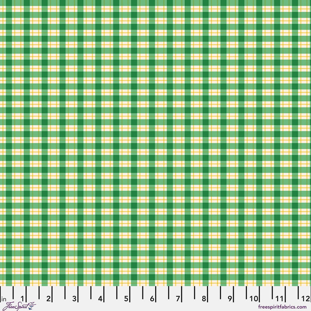 Default Chaperones Gingham in Basil - Stannie & Lloyd - August Ellery