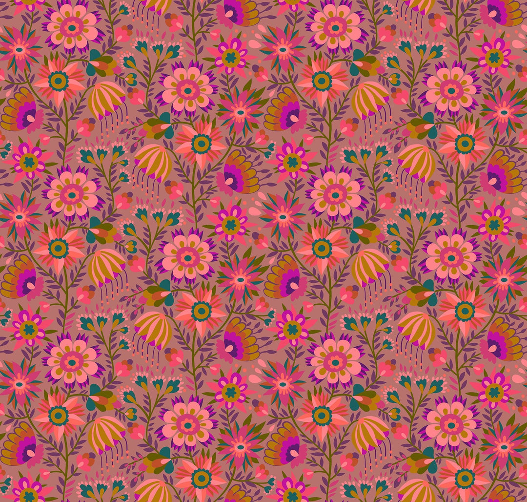 Default Charmed in Rose - Allegory - Anna Maria Textiles