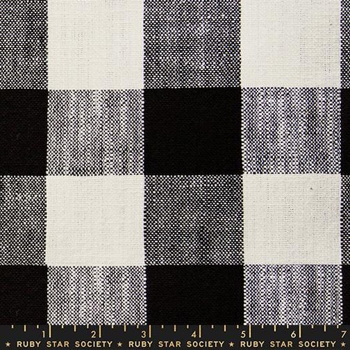 Default Checker in Black - Sunshine Toweling - RSS