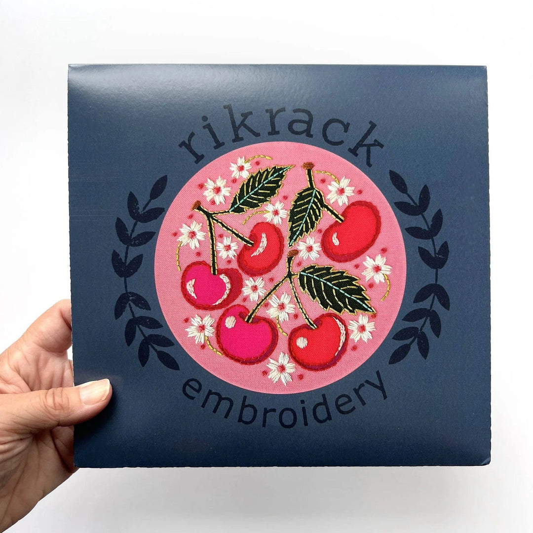 Default Cherries Embroidery Kits - Rikrack