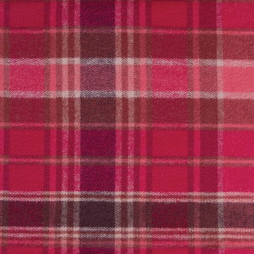 Default Chevron Plaid in Cranberry (Herringbone) - Highland Flannel - Art Gallery Fabrics