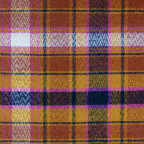 Default Chevron Plaid in Toffee (Herringbone) - Highland Flannel - Art Gallery Fabrics