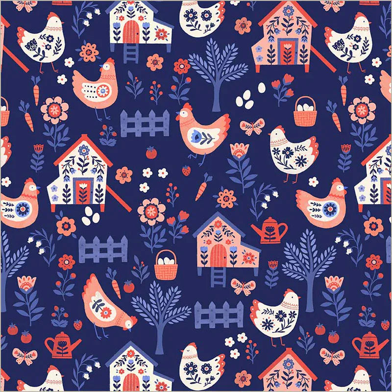 Default Chicken Co-op in Indigo - Folky Chicken