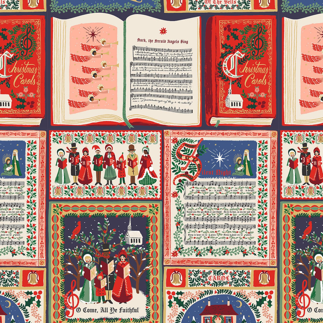 Default Christmas Carols in Red - Holiday Classics - Rifle Paper Co.