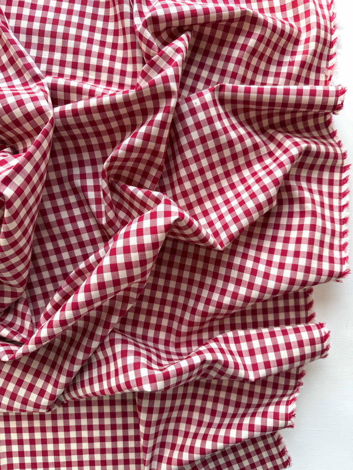 Default Claret - Classic Gingham Lawn