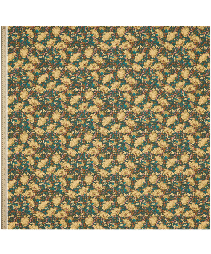 Default Clementina Daisy in Dark Green - Liberty Tana Lawn Yardage