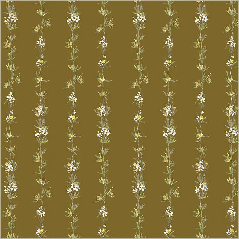 Default Climbing Vines in Olive - Bloomfield by Kelly Ventura