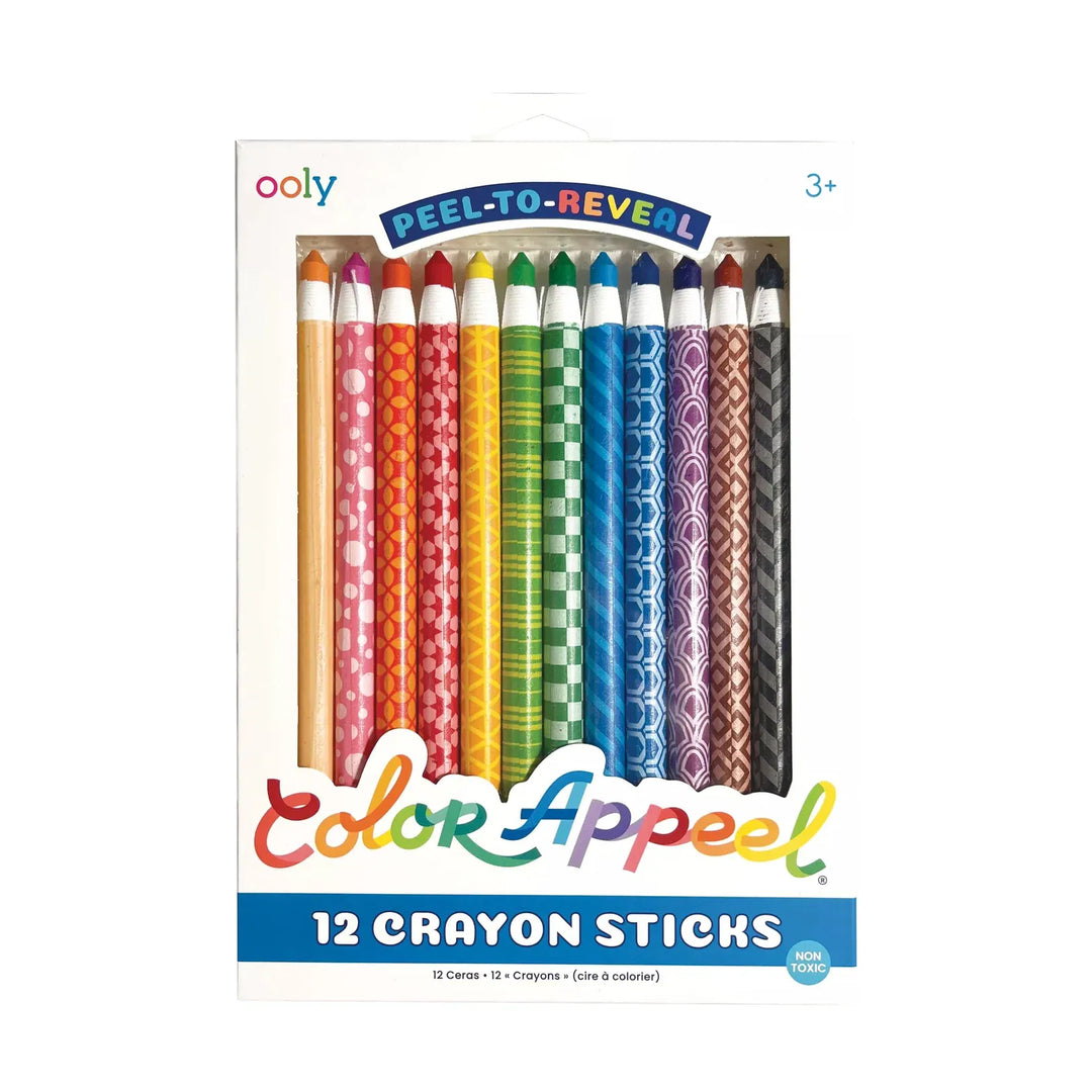 Default Color Appeel Peel to Reveal Crayon Sticks - Set of 12 - by Ooly