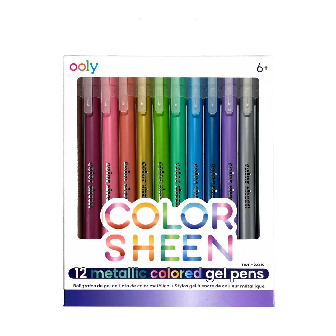 Default Color Sheen Metallic Gel Pens - Set of 12 - by Ooly