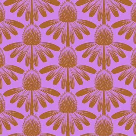 Default Coneflower in Taffy - Indelible - Anna Maria Textiles