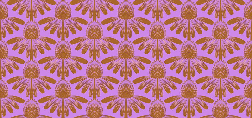 Default Coneflower in Taffy - Indelible - Anna Maria Textiles